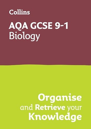 Collins Gcse. AQA GCSE 9-1 Biology Organise and Retrieve Your Knowledge - Ideal for the 2026 and 2027 Exams. HarperCollins Publishers, 2024.