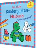 Ausmalbilder für Kita-Kinder: Das dicke Kindergarten-Malbuch: Komm, wir spielen!