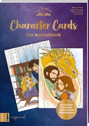 Korte, Melanie / Flechsig, Antonia et al. My Booklove Character Cards - Der Ausmalblock. frechverlag GmbH, 2024.