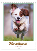 Hundefreunde (Tischkalender 2024 DIN A5 hoch), CALVENDO Monatskalender