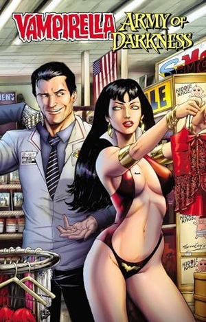 Rahner, Mark. Vampirella/Army of Darkness. Diamond Comic Distributors, 2016.