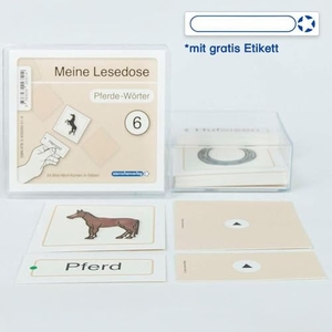Langhans, Katrin. Meine Lesedose 6 - Pferde-Wörter - 24 Bild-Wort-Karten in Silben. Sternchenverlag GmbH, 2015.