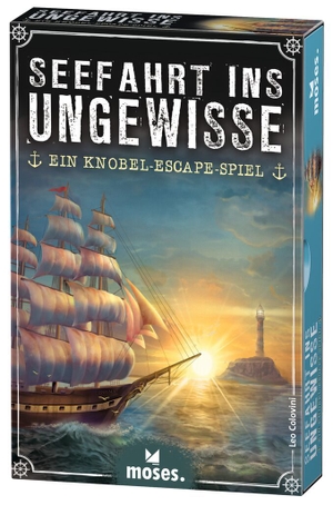 Colovini, Leo. Seefahrt ins Ungewisse - Ein Knobel-Escape Spiel. moses. Verlag GmbH, 2021.