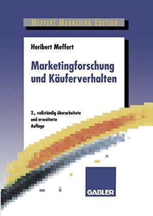 Meffert, Heribert. Marketingforschung und Käuferverhalten. Gabler Verlag, 1992.