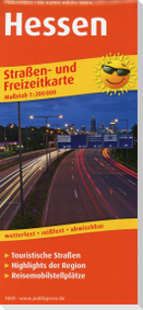 Hessen. Straßen- und Freizeitkarte 1 : 200 000