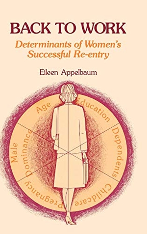 Appelbaum, Eileen. Back to Work - Determinants of Women's Successful Re-Entry. Bloomsbury 3PL, 1981.