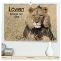 Löwen - Könige der Tiere (hochwertiger Premium Wandkalender 2025 DIN A2 quer), Kunstdruck in Hochglanz