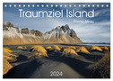 Traumziel Island 2024 (Tischkalender 2024 DIN A5 quer), CALVENDO Monatskalender