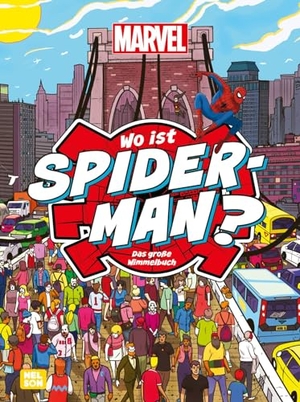 Marvel. Marvel: Wo ist Spider-Man? Das große Wimmelbuch - Fröhlicher Suchspaß mit Spider-Man und seinen Freunden | Fröhlicher Suchspaß im Wimmelbuch mit Spider-Man und seinen Freunden. Nelson Verlag, 2024.