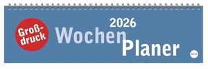 |Heye (Hrsg.). Großdruck Wochenquerplaner 2026 - Praktischer Tischquerkalender mit extra großer Schrift. Schlichter Tischkalender 2026 fürs Büro. Wochenplaner für den Schreibtisch.. Heye, 2025.