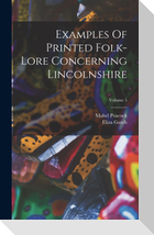 Examples Of Printed Folk-lore Concerning Lincolnshire; Volume 5