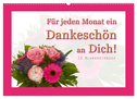 Für jeden Monat ein Dankeschön an Dich! - 12 Blumensträuße (Wandkalender 2024 DIN A2 quer), CALVENDO Monatskalender