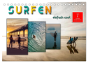 Surfen - einfach cool (Tischkalender 2024 DIN A5 quer), CALVENDO Monatskalender