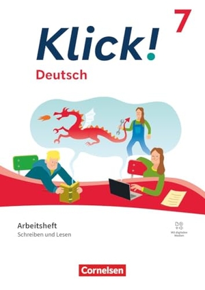 Böer, Katharina / Krauß, Michaela et al. Klick! Deutsch 7. Schuljahr - Ausgabe ab 2024 - Schreiben und Lesen - Arbeitsheft mit Lösungen und digitalen Medien. Cornelsen Verlag GmbH, 2026.