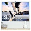 Segeln - mit dem Wind (hochwertiger Premium Wandkalender 2024 DIN A2 quer), Kunstdruck in Hochglanz