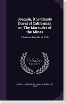 Joaquin, (the Claude Duval of California), or, The Marauder of the Mines: A Romance Founded on Truth