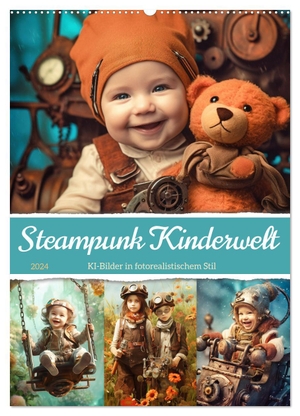 Löwer, Sabine. Steampunk Kinderwelt (Wandkalender 2024 DIN A2 hoch), CALVENDO Monatskalender - KI-Bilder in fotorealistischem Stil. Calvendo Verlag, 2023.
