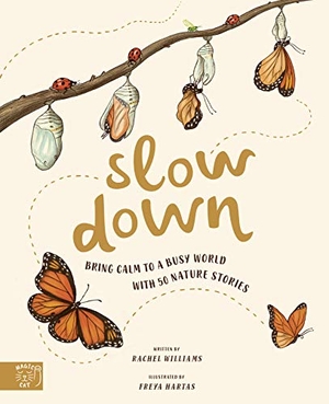 Williams, Rachel. Slow Down - Bring Calm to a Busy World with 50 Nature Stories. Abrams & Chronicle Books, 2020.