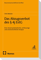 Das Abzugsverbot des § 4j EStG