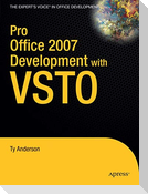 Pro Office 2007 Development with VSTO