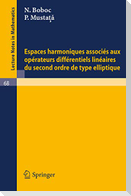 Espaces harmoniques associes aux operateurs differentiels lineaires du second ordre de type elliptique