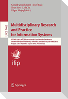 Multidisciplinary Research and Practice for Informations Systems