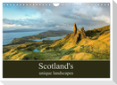Scotland's unique landscapes (Wall Calendar 2024 DIN A4 landscape), CALVENDO 12 Month Wall Calendar