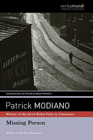 Modiano, Patrick. Missing Person. David R. Godine, 2005.