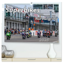 Superbikes am Nürburgring (hochwertiger Premium Wandkalender 2025 DIN A2 quer), Kunstdruck in Hochglanz