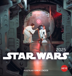 Star Wars Postkartenkalender 2025 - Die besten Filmbilder aus den Star Wars Filmen im Postkartenformat. Kleiner Kalender zum Aufstellen oder Aufhängen. Tischkalender 2025.. Heye, 2024.