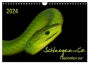 Schlangen und Co. - Faszination pur (Wandkalender 2024 DIN A4 quer), CALVENDO Monatskalender