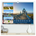 Norddeich Spaziergang vom Hafen bis zum Strand (hochwertiger Premium Wandkalender 2025 DIN A2 quer), Kunstdruck in Hochglanz