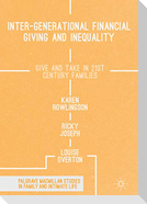 Inter-generational Financial Giving and Inequality