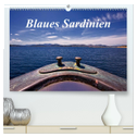 Blaues Sardinien (hochwertiger Premium Wandkalender 2024 DIN A2 quer), Kunstdruck in Hochglanz