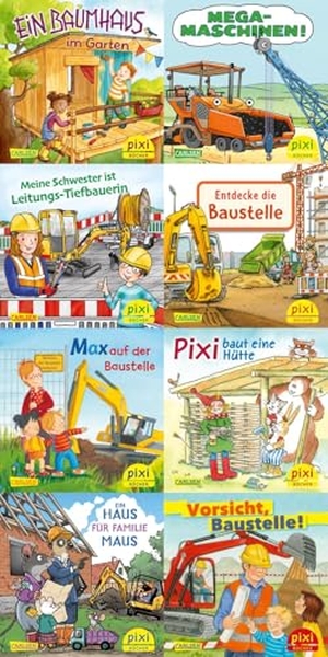 Diverse. Pixi-Box 311: Pixi auf der Baustelle (8x8 Exemplare). Carlsen Verlag GmbH, 2026.