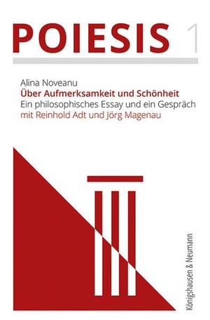 Noveanu, Alina. Über Aufmerksamkeit und Schönheit - Ein philosophisches Essay und ein Gespräch mit Reinhold Adt und Jörg Magenau. Königshausen & Neumann, 2025.