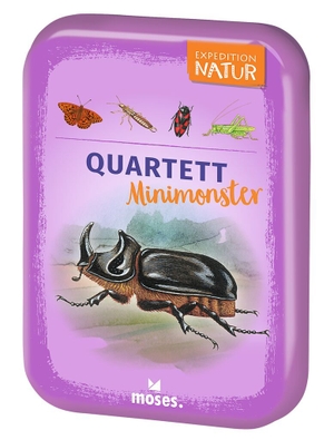 Oftring, Bärbel. Expedition Natur Quartett Minimonster. moses. Verlag GmbH, 2024.