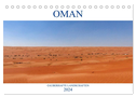 Oman - Zauberhafte Landschaften (Tischkalender 2024 DIN A5 quer), CALVENDO Monatskalender