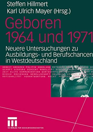Hillmert, Steffen. Geboren 1964 und 1971 - Neuere Untersuchungen zu Ausbildungs- und Berufschancen in Westdeutschland. VS Verlag für Sozialwissenschaften, 2004.