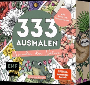 Sälinger, Anastasia. 333 Ausmalen - Wunder der Natur - Zauberhafte Motive: Blüten, Tiere, Naturmomente von @handgemalt | Alle Bilder zum Heraustrennen | Mit Farbschnitt. Edition Michael Fischer, 2026.