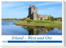 Irland - West und Ost (Tischkalender 2024 DIN A5 quer), CALVENDO Monatskalender