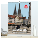 Regensburg - Ansichtssache (hochwertiger Premium Wandkalender 2024 DIN A2 hoch), Kunstdruck in Hochglanz