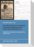 Die DDP-Fraktion in der Weimarer Nationalversammlung und auf beiden Reichsrätekongressen