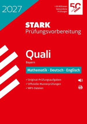 STARK Mathematik, Deutsch, Englisch 9. Klasse - Quali Mittelschule 2027 Bayern - Prüfungsvorbereitung. Stark Verlag GmbH, 2026.