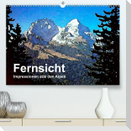Fernsicht - Impressionen aus den Alpen (Premium, hochwertiger DIN A2 Wandkalender 2022, Kunstdruck in Hochglanz)