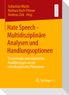 Hate Speech - Multidisziplinäre Analysen und Handlungsoptionen