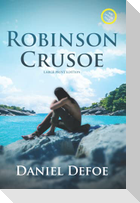 Robinson Crusoe (Annotated, Large Print)
