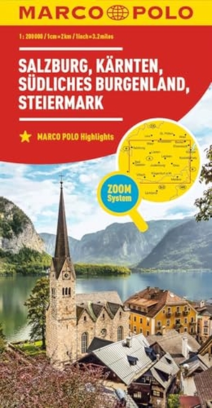 Marco Polo Verlag. MARCO POLO Regionalkarte Österreich 02 Salzburg, Kärnten, Steiermark 1:200.000 - mit südlichem Burgenland. Mairdumont, 2023.