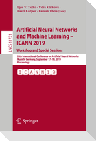 Artificial Neural Networks and Machine Learning ¿ ICANN 2019: Workshop and Special Sessions