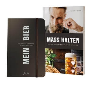 Mascher, Konstantin. Paket: Sachbuch "MASS HALTEN" plus Tagebuch "MEIN BIER". 2 Bände - Buch und Tagebuch für Männer mit Durst nach mehr. fontis, 2021.